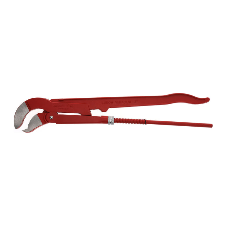Gedore red 45° abgewinkelte Eck-Rohrzange, Spannweite 103 mm/3 Zoll, S-Maul