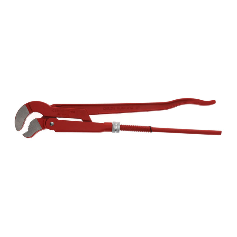 Gedore red 45° abgewinkelte Eck-Rohrzange, Spannweite 67 mm/2 Zoll, S-Maul