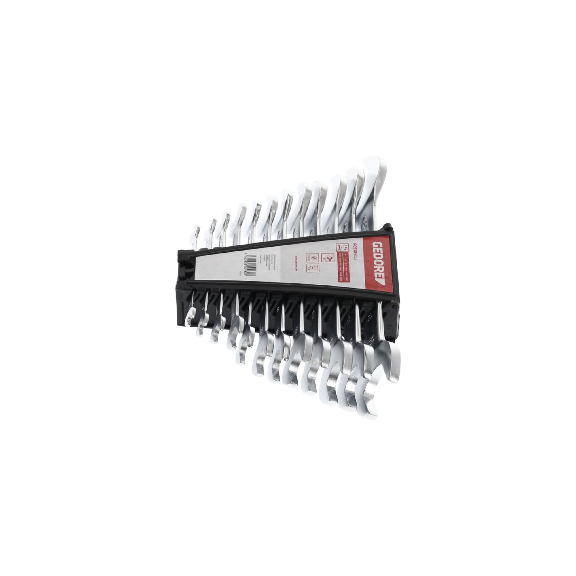 Gedore red Doppelmaulschlüssel Satz, Set 12-teilig, SW 6-32 mm, metrisch, lang