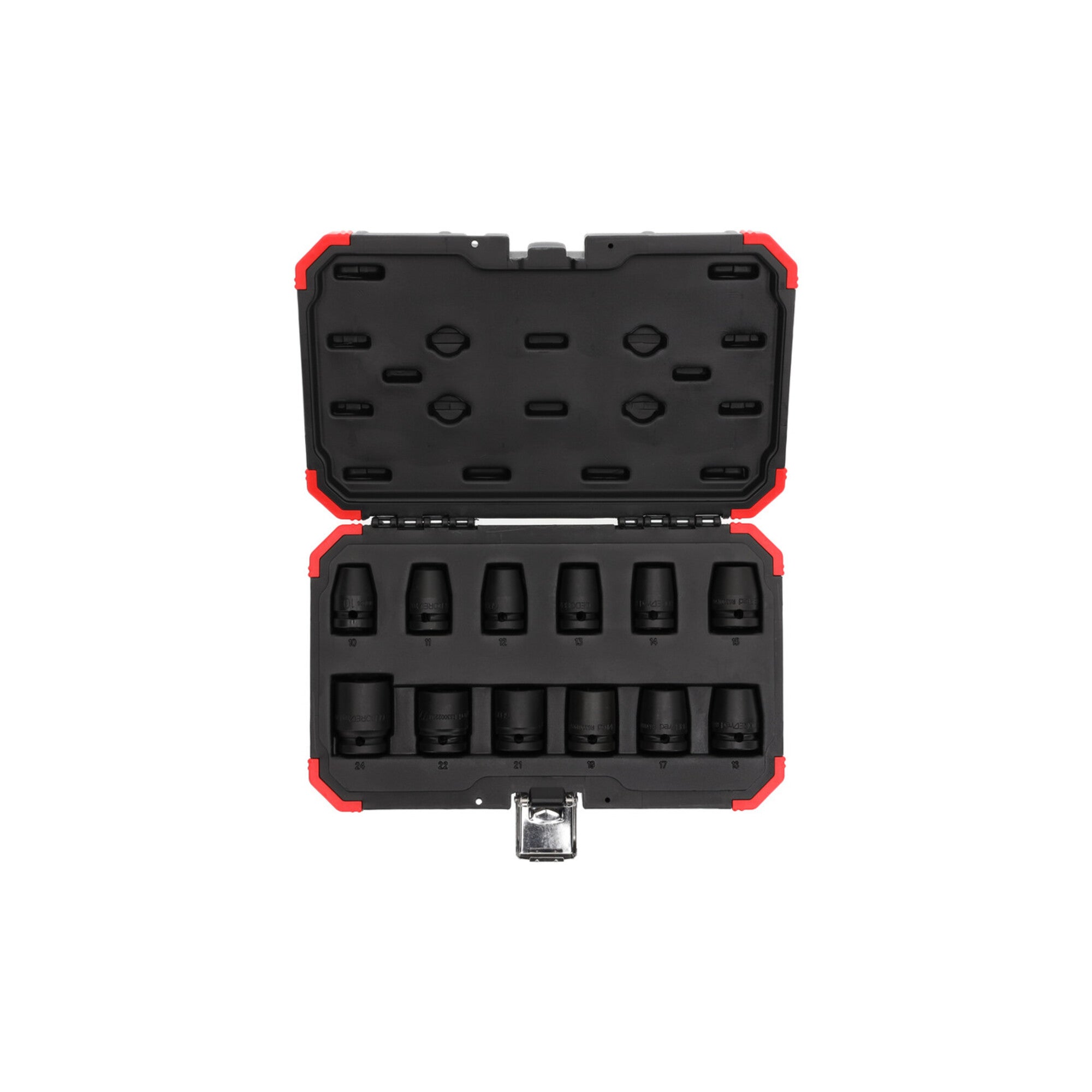 Gedore red Schlagschrauber-Steckschlüssel-Satz, Set 12-tlg, 1/2", 6-kant Nuss