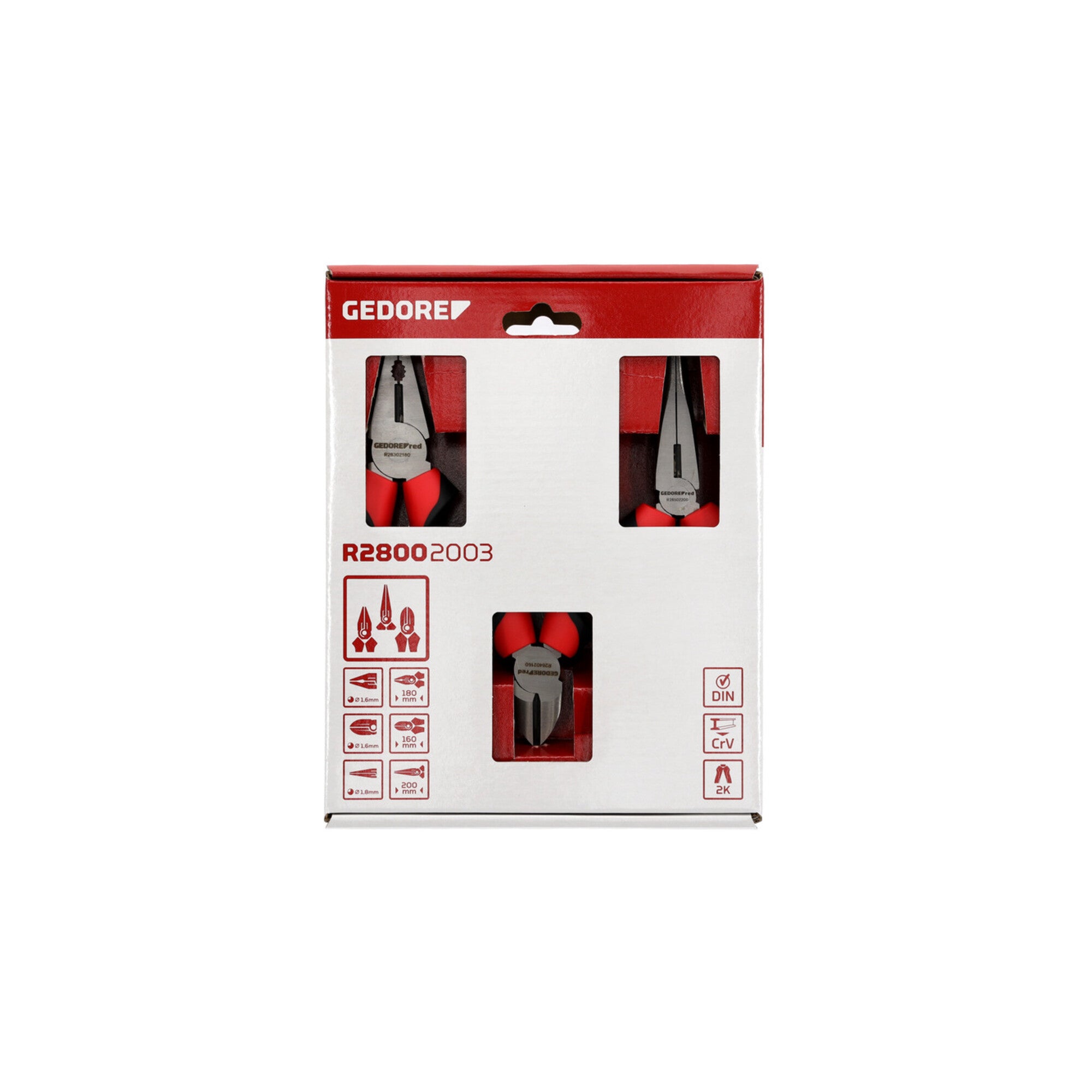 Gedore red Zangen-Satz, Werkzeug-Set mit