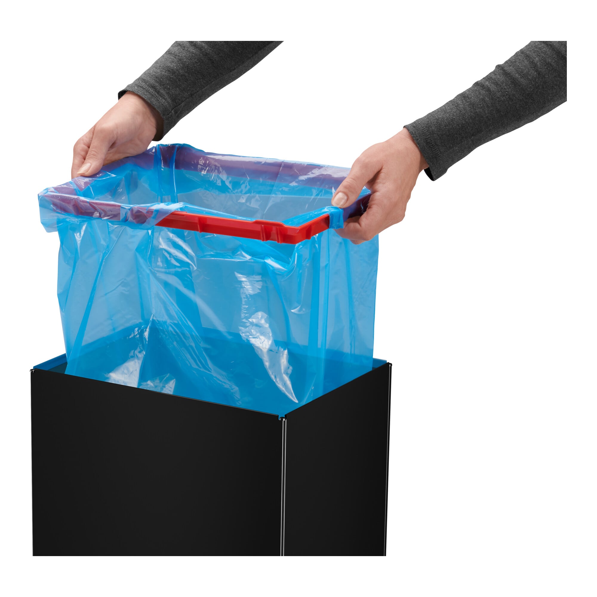 Hailo Big-Box Swing XL, Großraum-Müllbox, 52 ltr, Schwarz