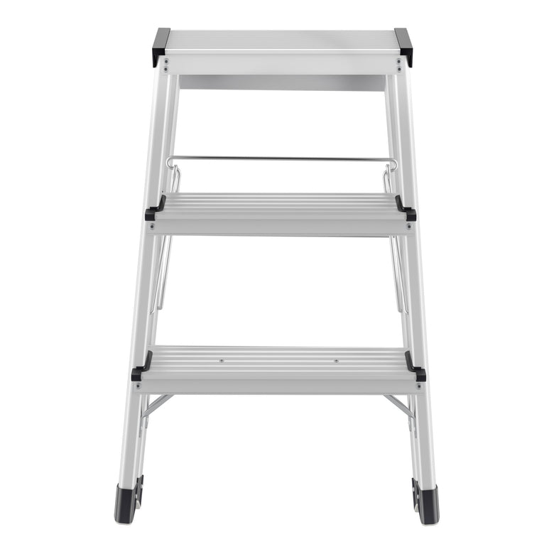 Hailo D60 StandardLine, Aluminium-Trittleiter, 2x3 Stufen