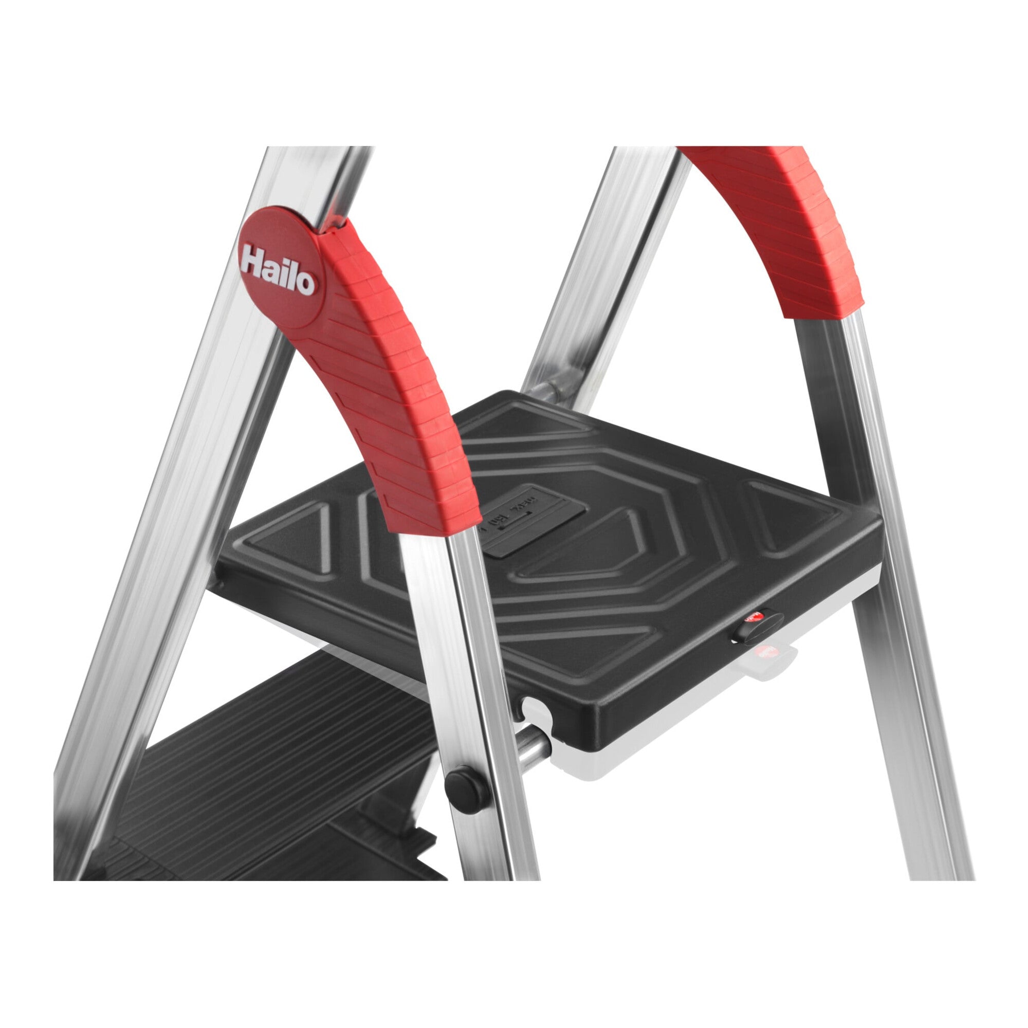 Hailo L100 TopLine, Alu-Sicherheits-Stehleiter, 5 Stufen