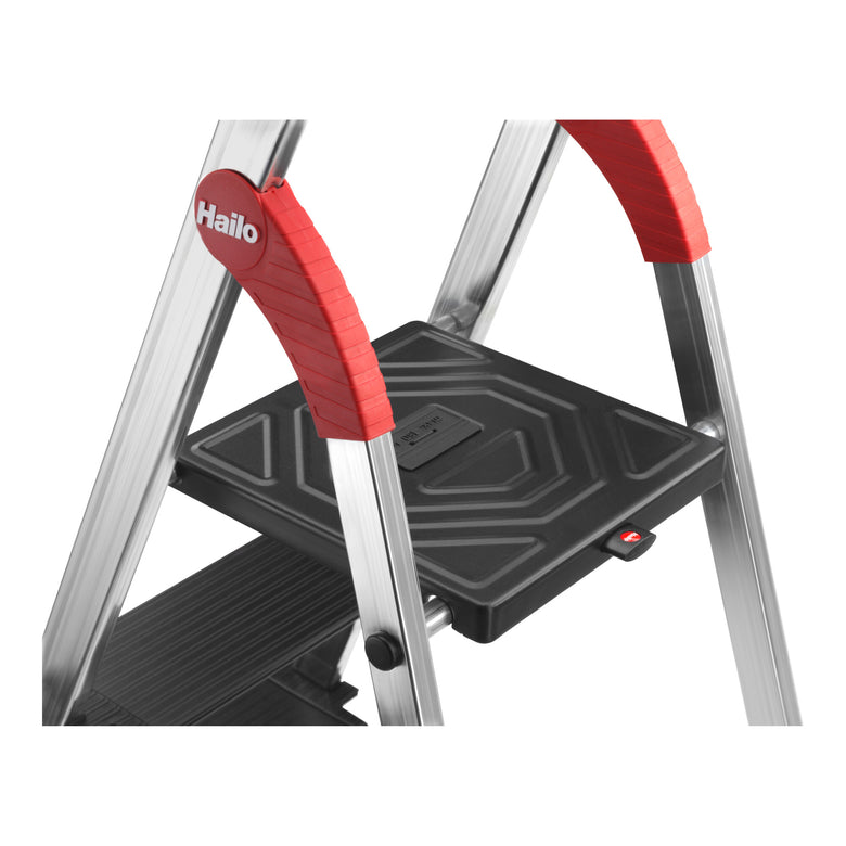 Hailo L100 TopLine, Alu-Sicherheits-Stehleiter, 8 Stufen