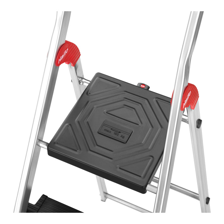 Hailo L100 TopLine, Alu-Sicherheits-Stehleiter, 8 Stufen