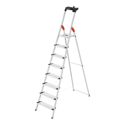 Hailo L80 ComfortLine, Alu-Sicherheits-Stehleiter, 8 Stufen