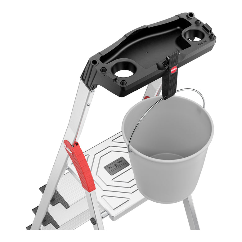 Hailo L80 ComfortLine, Alu-Sicherheits-Stehleiter, 8 Stufen
