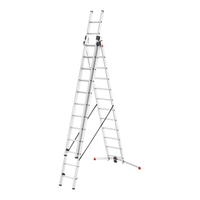 Hailo S100 ProfiLOT, Aluminium Kombileiter 3-teilig, 3x12 Sprossen