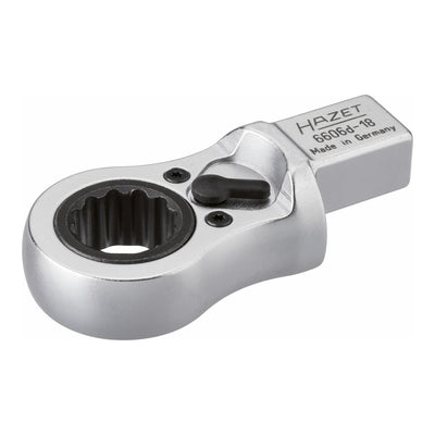 HAZET Einsteck-Ratschen-Ringschlüssel 6606D-18 Einsteck-Vierkant 14 x 18 mm