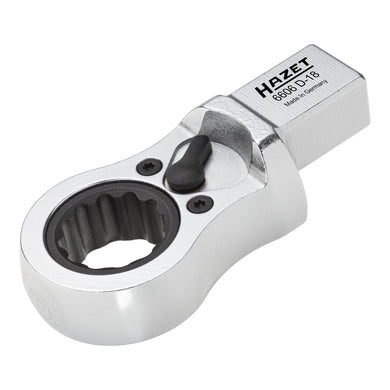 HAZET Einsteck-Ratschen-Ringschlüssel 6606D-18 Einsteck-Vierkant 14 x 18 mm