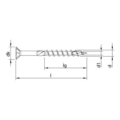 HECO-TOPIX-plus 6,0 x 100, Senkkopf, HECO-Drive, TG, A3K 100 Stk