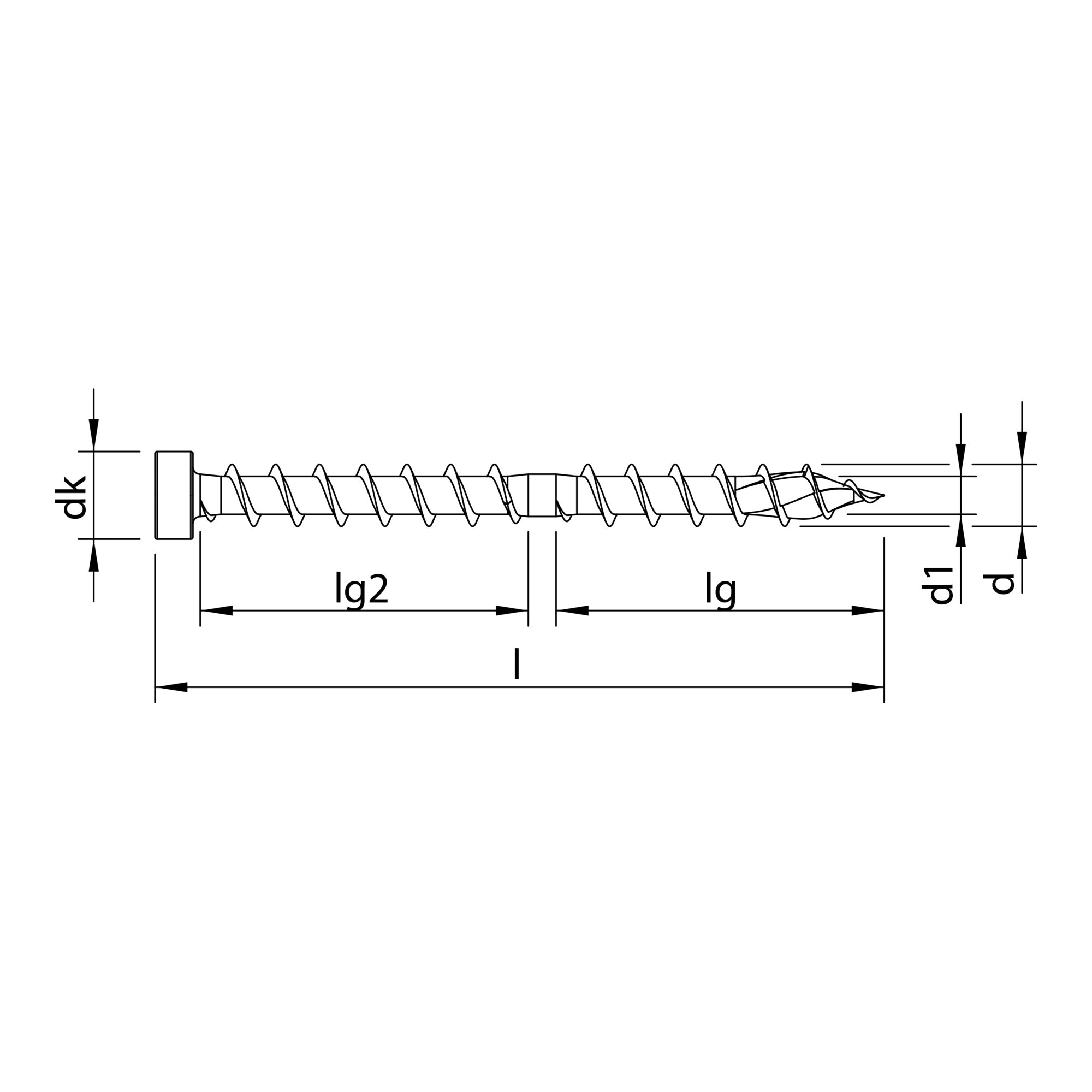 HECO-TOPIX-plus CombiConnect 8,5 x 190, Zylinderkopf, T-Drive, UKG, A3K 100 Stk