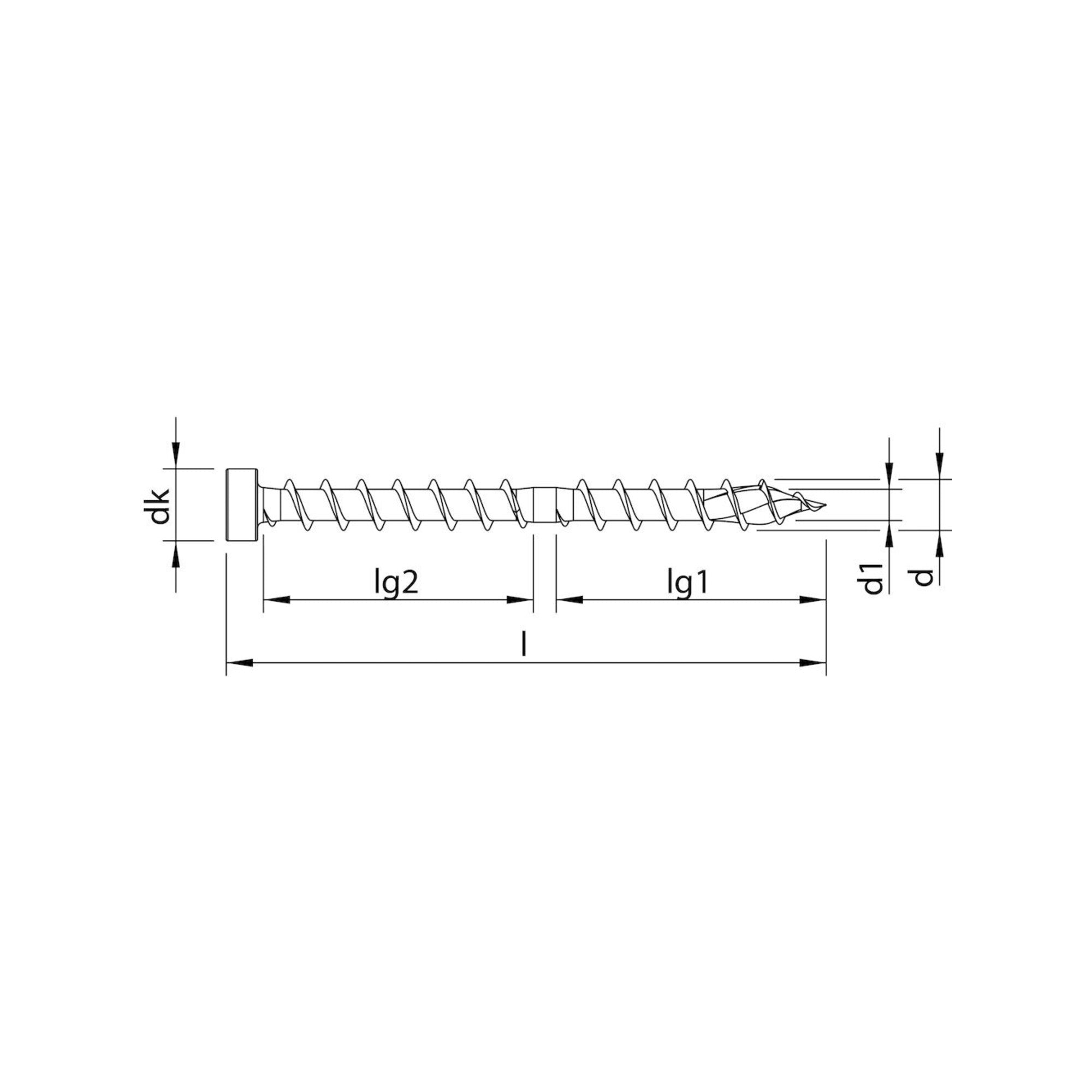 HECO-TOPIX-plus CombiConnect 8,5 x 250, Zylinderkopf, T-Drive, UKG, A3K 50 Stk