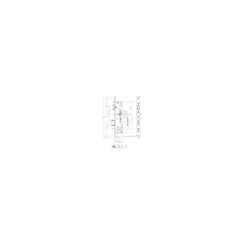 Panik-RR-Einsteckschl.B 1826 E DIN L/R 24/270/35/92/9mm ktg.BKS