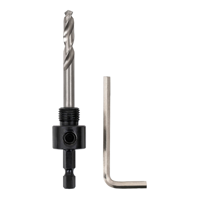 STIER 1/4" HEX adapter 1/2" 20 UNF for hole saws 14-32 mm including Allen key