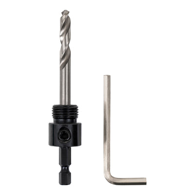 STIER 1/4" HEX adapter 5/8" 18 UNF for hole saws 32-60 mm including Allen key