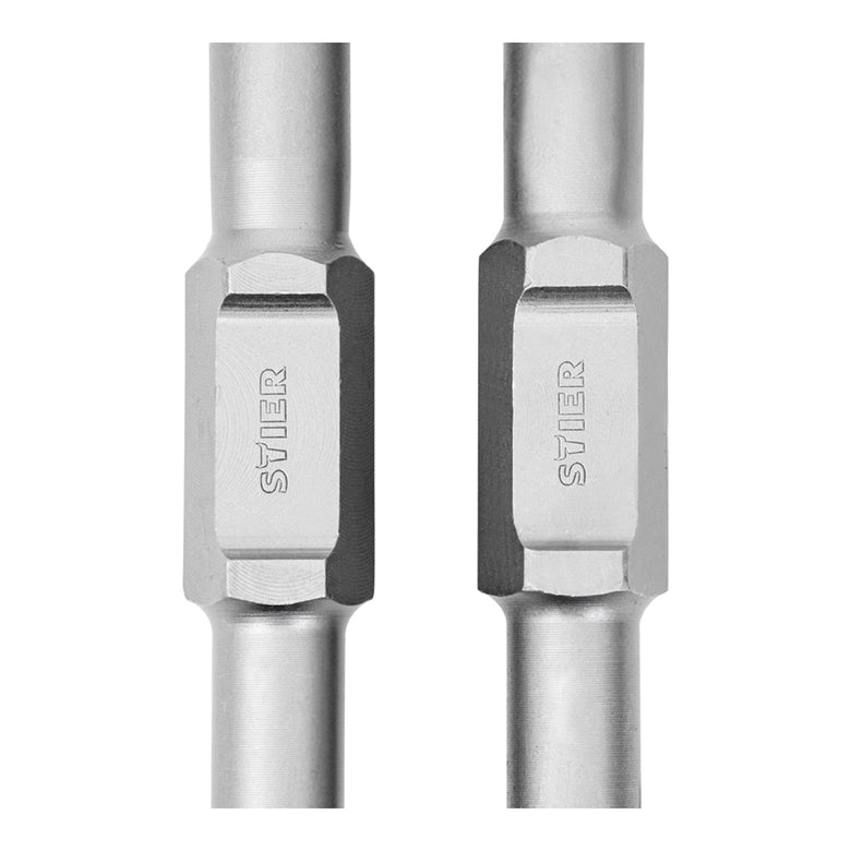 STIER SDS-HEX Flachmeißel Set 35/50 x 410 mm Stahl für Abbruchhammer vielseitig