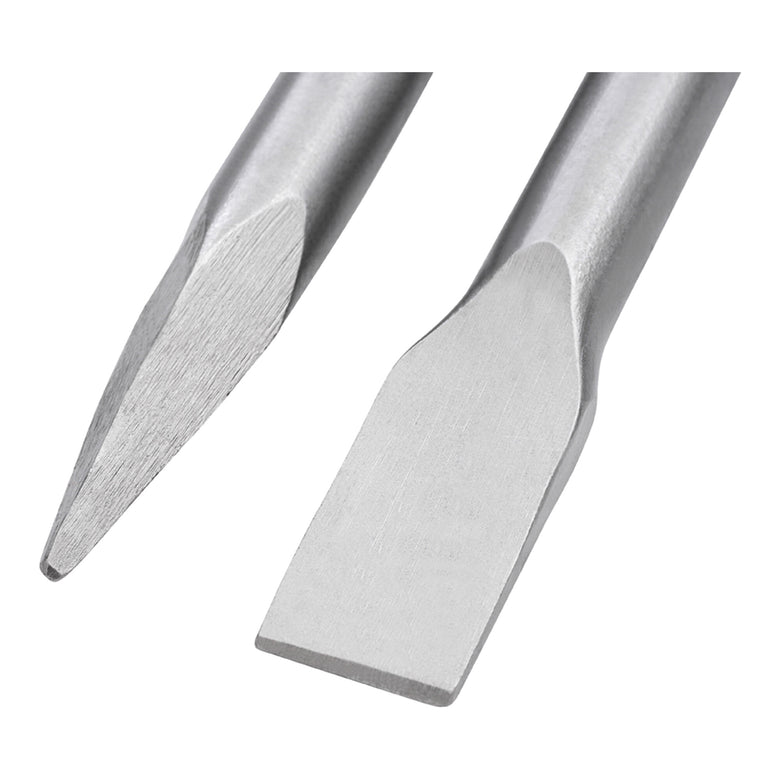 STIER SDS-HEX Flachmeißel Spitzmeißel Set 410 mm für Abbruchhammer vielseitig
