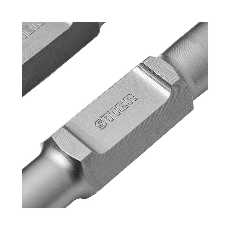 STIER SDS-HEX Flachmeißel Spitzmeißel Set 410 mm für Abbruchhammer vielseitig