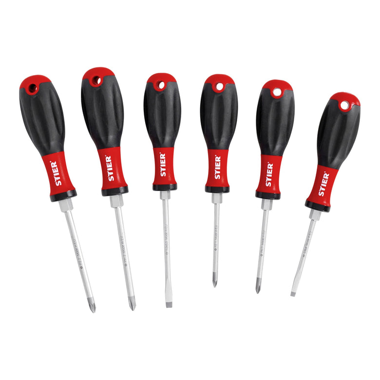 STIER 7-tlg. Set Schraubendreher Normalausführung Chrom-Vanadium-Stahl