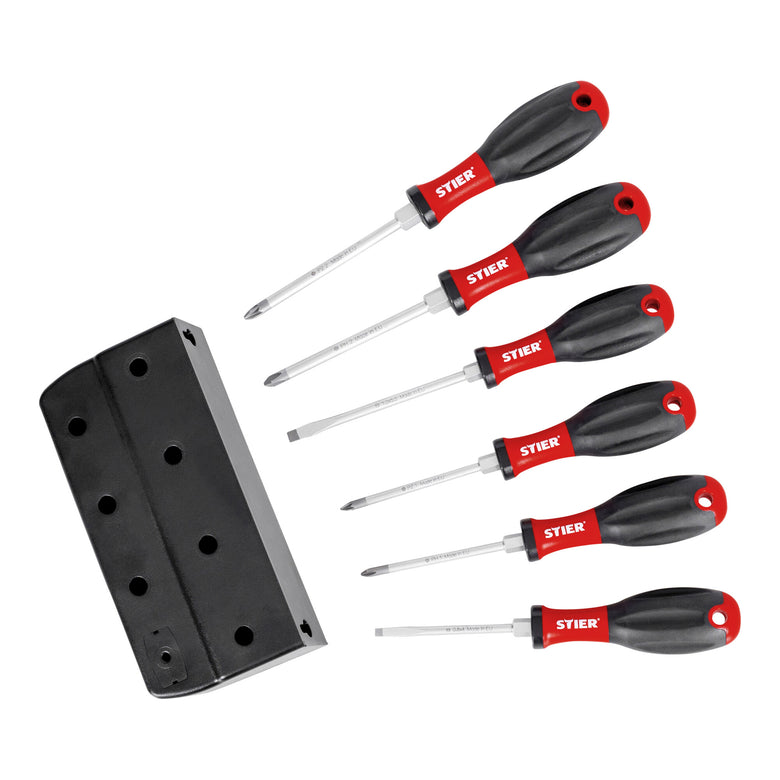 STIER 7-tlg. Set Schraubendreher Normalausführung Chrom-Vanadium-Stahl