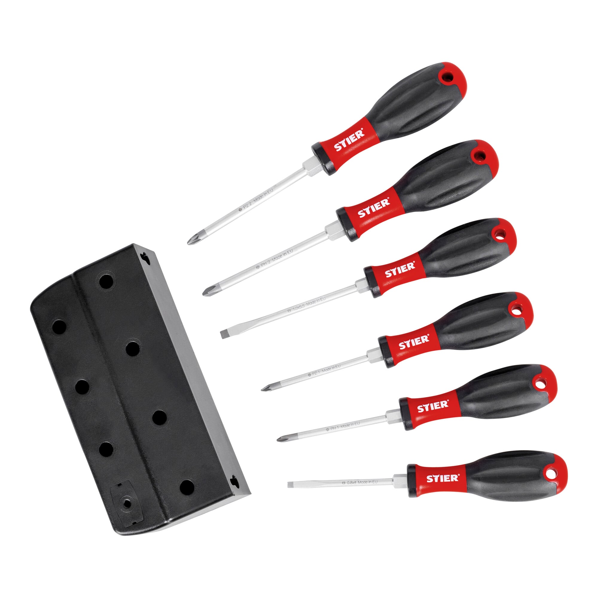 STIER 7-tlg. Set Schraubendreher Normalausführung Chrom-Vanadium-Stahl