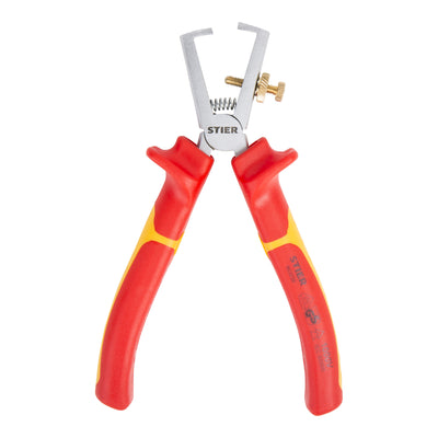 STIER Abisolierzange 160 mm VDE-geprüft 2-Komponenten-Sicherheitshüllen