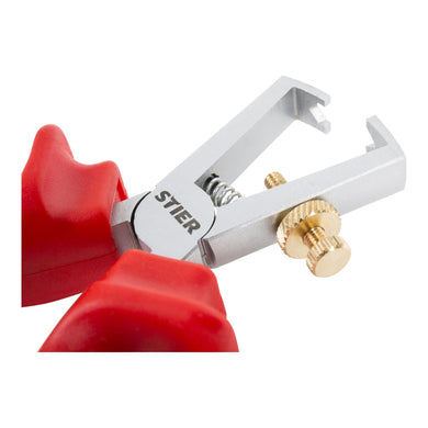 STIER Abisolierzange 160 mm VDE-geprüft 2-Komponenten-Sicherheitshüllen