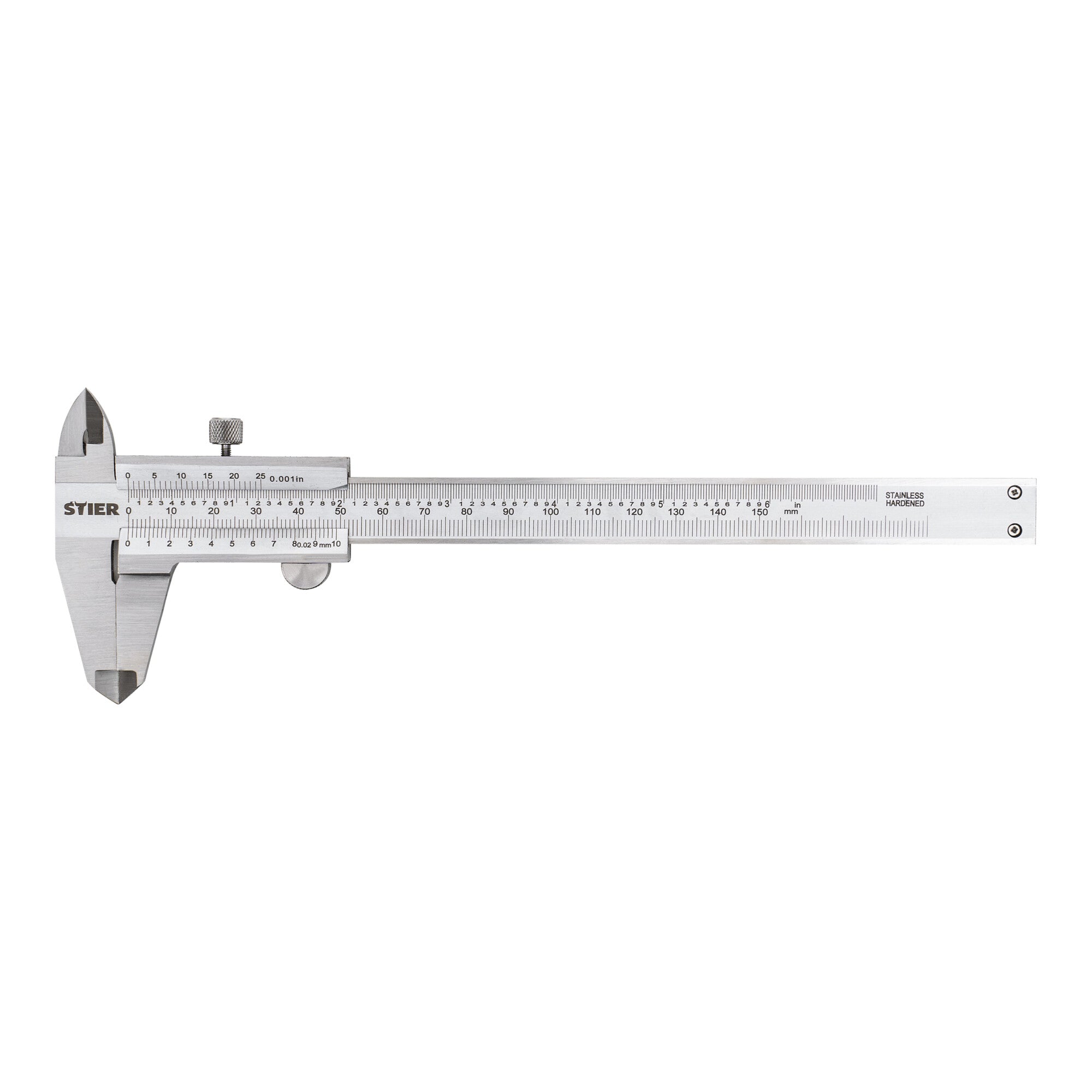 STIER Analoger Messschieber | Präzisionsmessschieber | Feststellschraube 150 mm