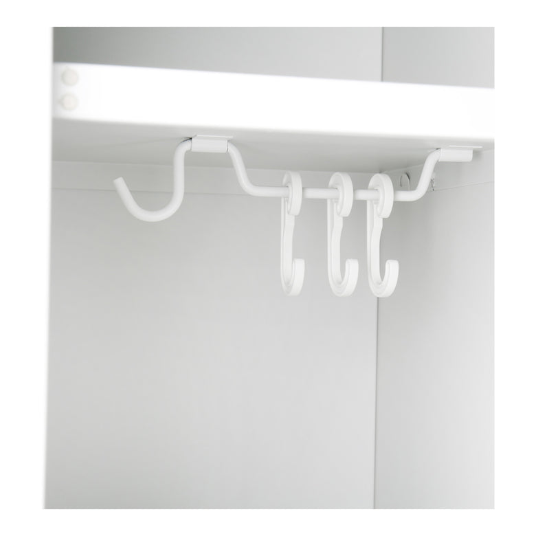 STIER Garderobenspind | Anbauelement | 1800x300x500mm | lichtgrau | Metallschrank | erweiterbar | Schließfach | 1 Fach | Spind | sicheres Verschließen von Wertsachen | Garderobenschrank