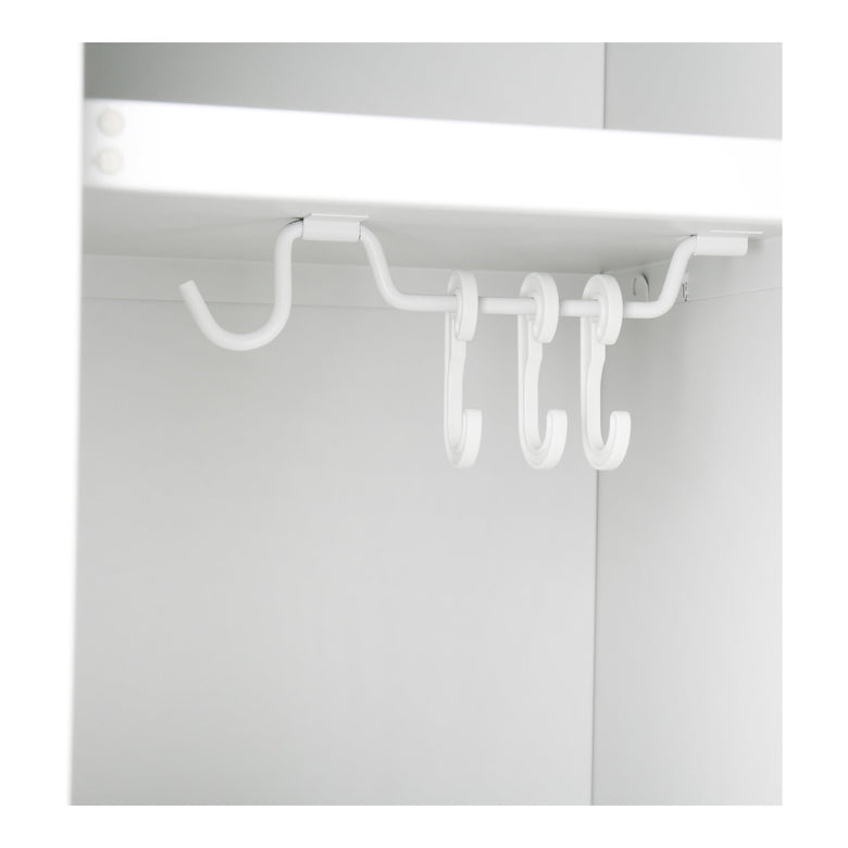 STIER Garderobenspind 2 Fächer 1800x300x500mm lichtgrau