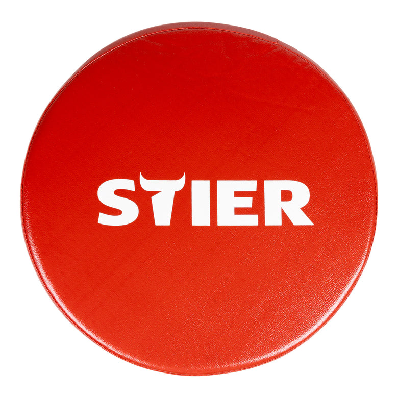STIER rolling stool for the workshop, height-adjustable swivel stool, workshop stool