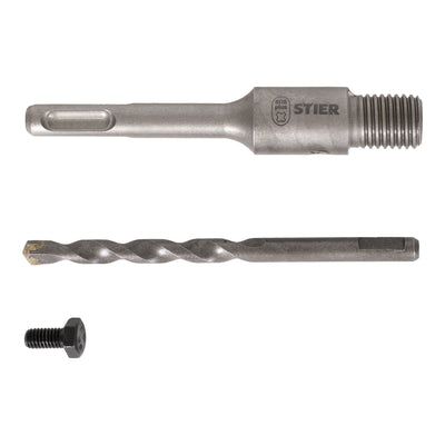 STIER SDS-Plus M16 110 mm shank including center drill for hollow core drills