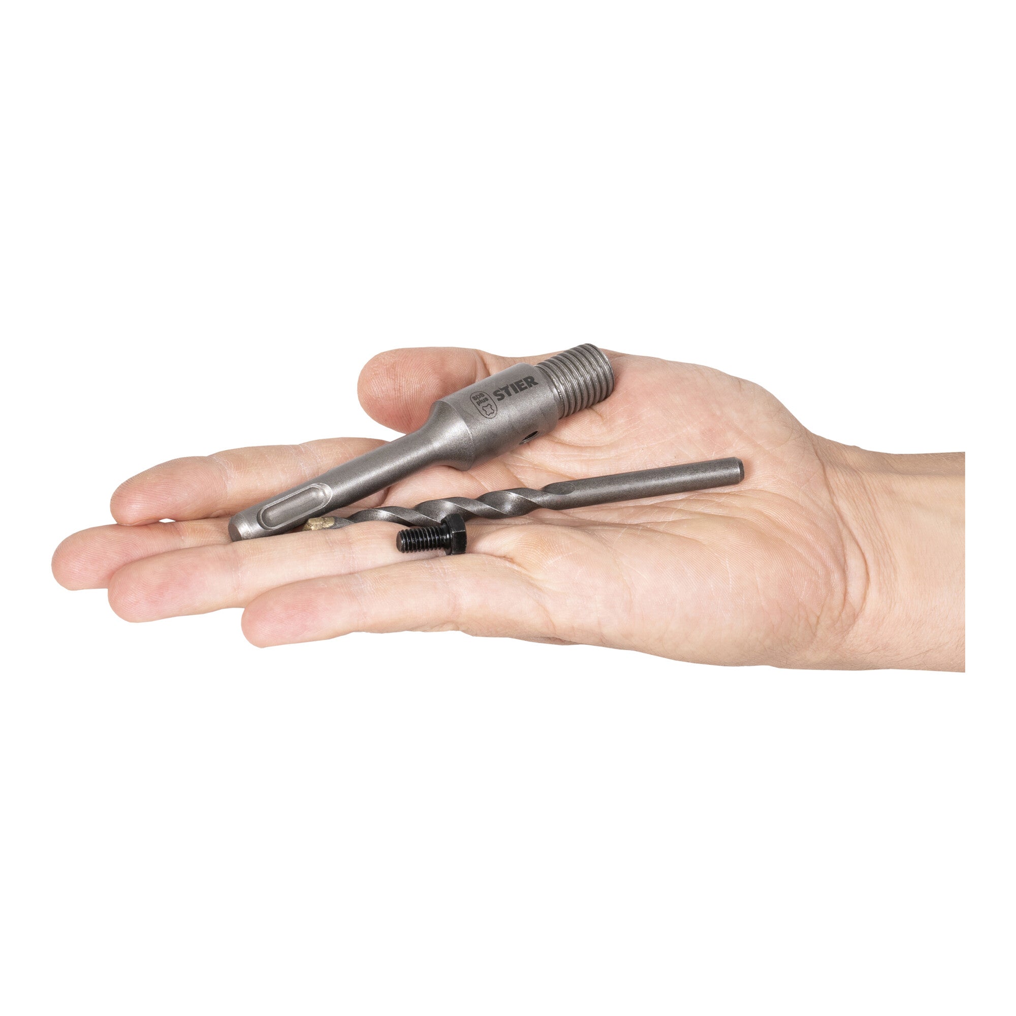 STIER SDS-Plus M16 110 mm shank including center drill for hollow core drills