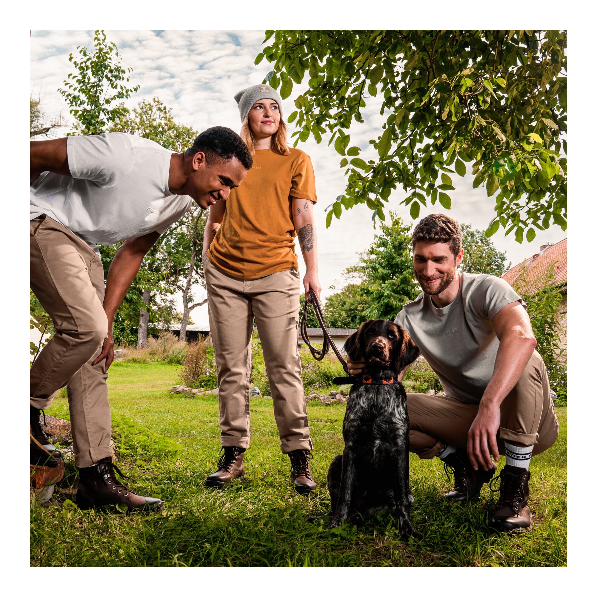 STIER Basic Tee S Golden Brown