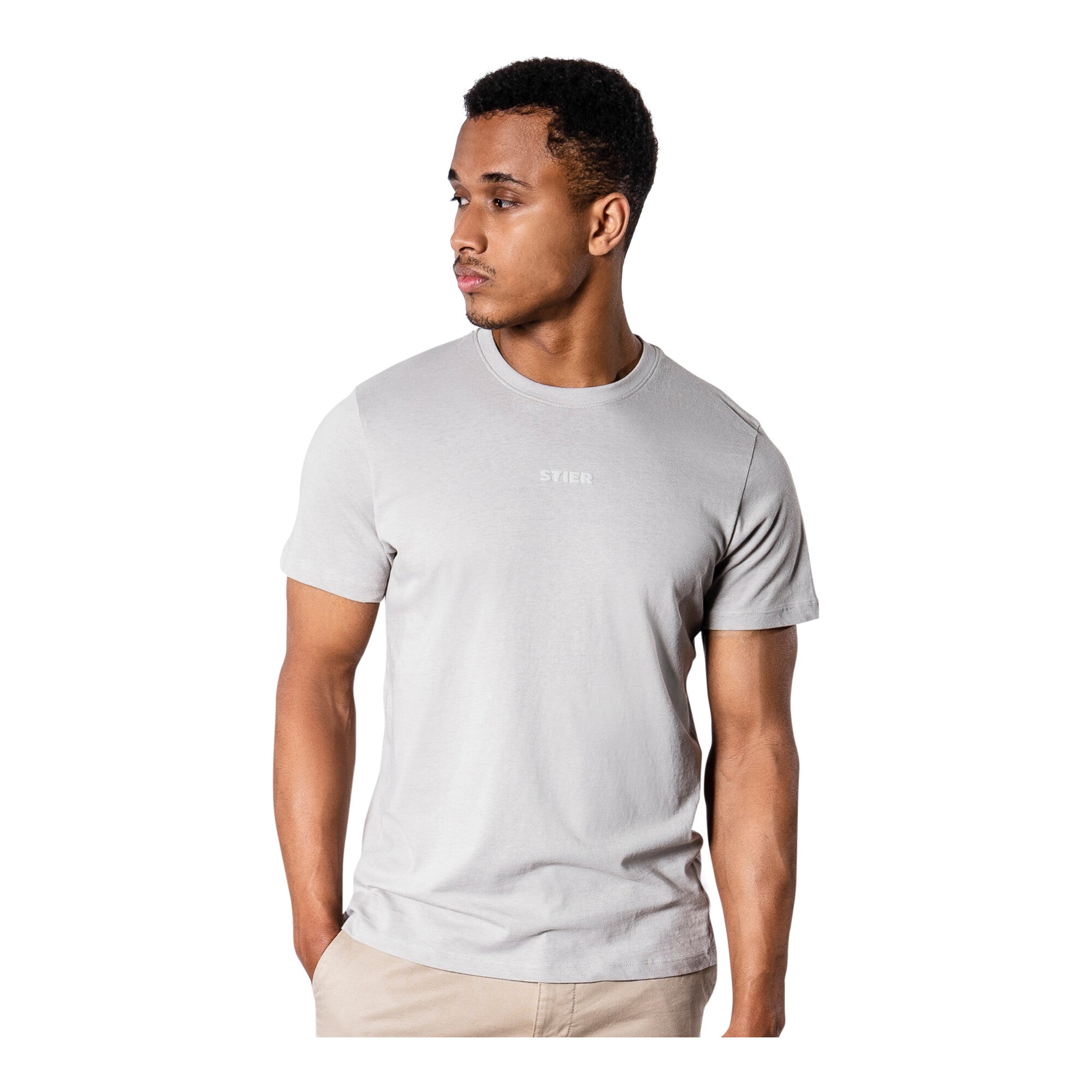 STIER Basic Tee XL Ice Grey