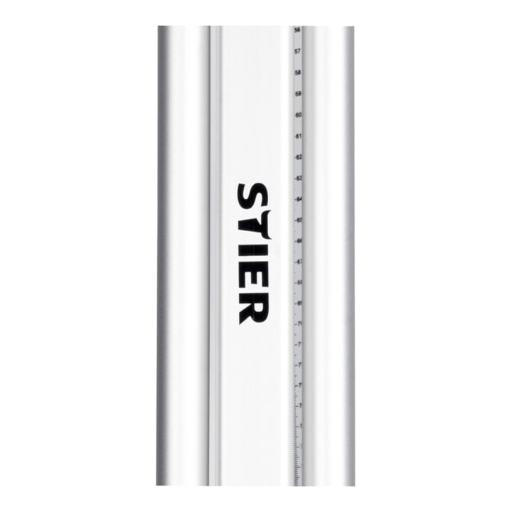 STIER Baustativ 340 cm für Rotationslaser 5/8 Zoll mit metrischer Skala