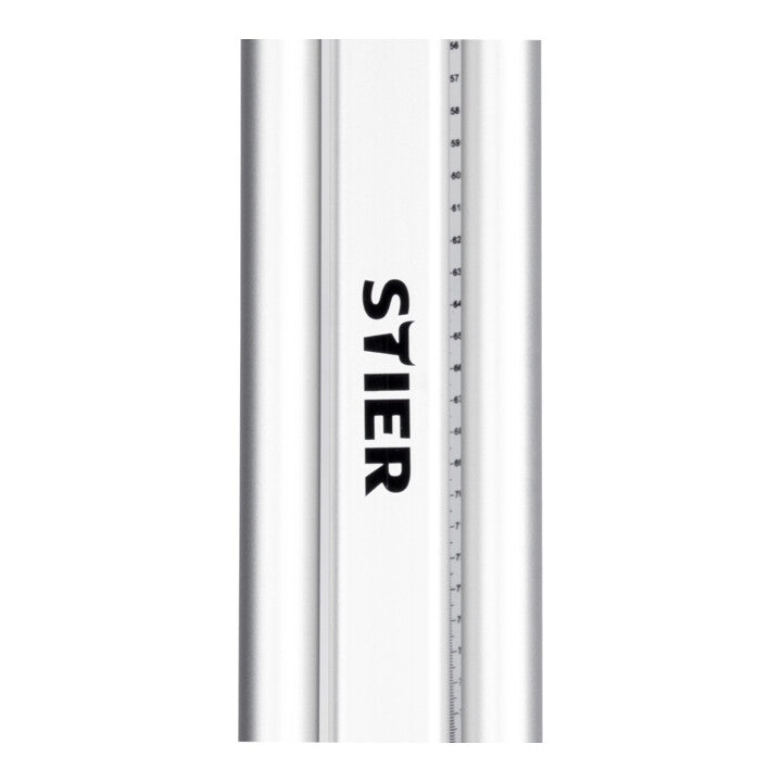 STIER Baustativ 340 cm für Rotationslaser 5/8 Zoll mit metrischer Skala