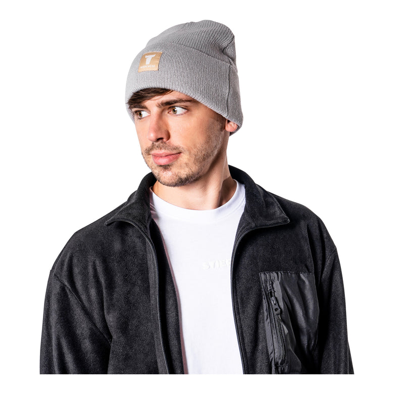 STIER Beanie One Size 7gg Ice Grey