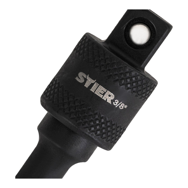 STIER Bit Adapter, 1/4 Zoll Antrieb, Vierkant hohl, Aufnahme von Steckschlüssel-Einsätzen, Stecknüsse, Schnellverschluss-System für Bohrmaschinen und Schrauber geeignet, Stecknuss Adapter