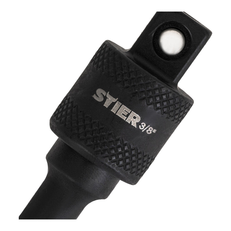 STIER Bit Adapter, 1/4 Zoll Antrieb, Vierkant hohl, Aufnahme von Steckschlüssel-Einsätzen, Stecknüsse, Schnellverschluss-System für Bohrmaschinen und Schrauber geeignet, Stecknuss Adapter