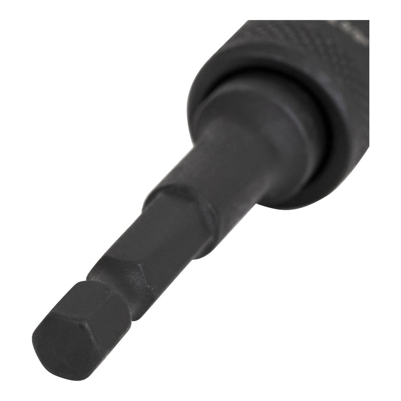 STIER Bit Adapter, 1/4 Zoll Antrieb, Vierkant hohl, Aufnahme von Steckschlüssel-Einsätzen, Stecknüsse, Schnellverschluss-System für Bohrmaschinen und Schrauber geeignet, Stecknuss Adapter