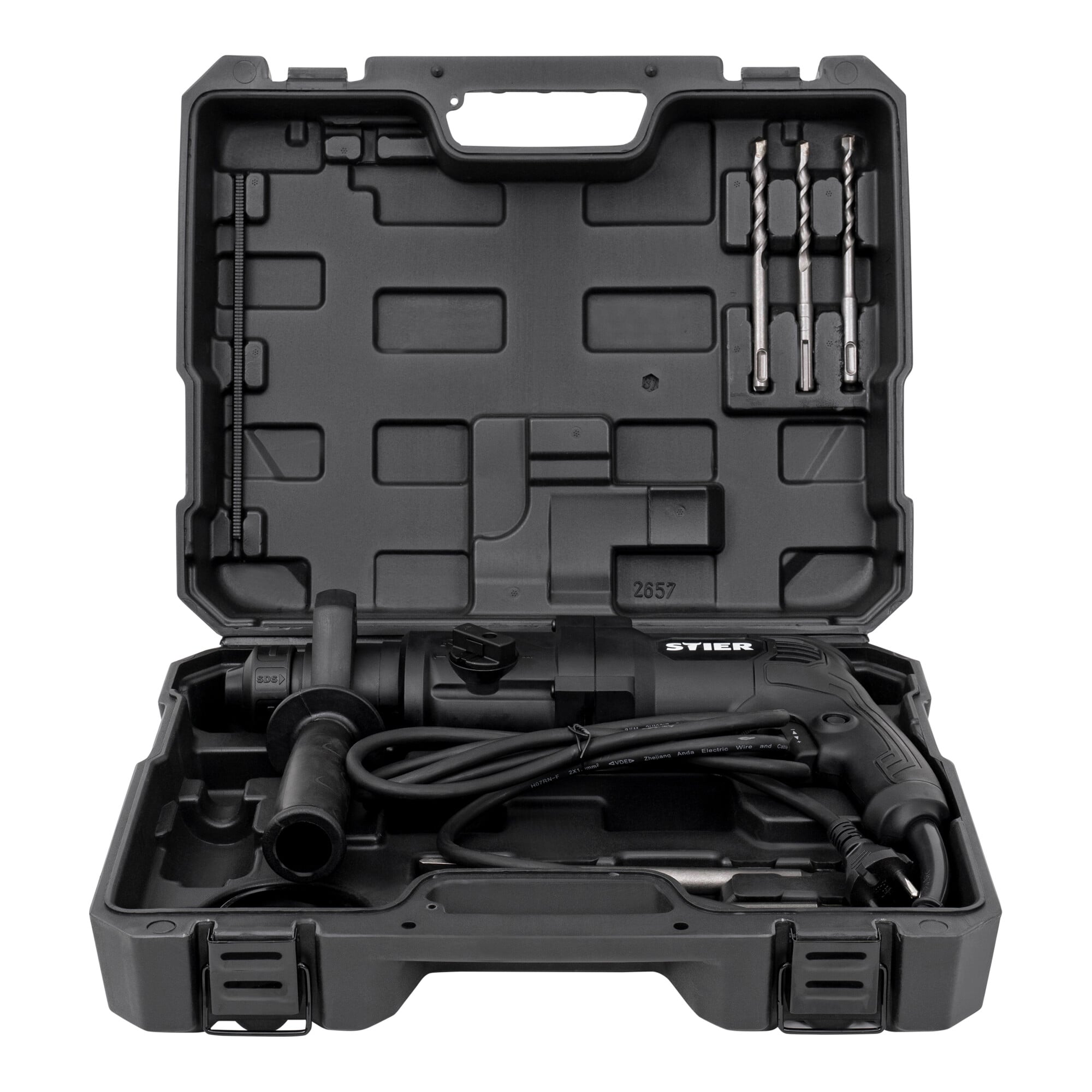 STIER hammer drill SHB-T-4900 hammer drill 800 W 3.3 J 0-4900 impacts/min SDS-Plus