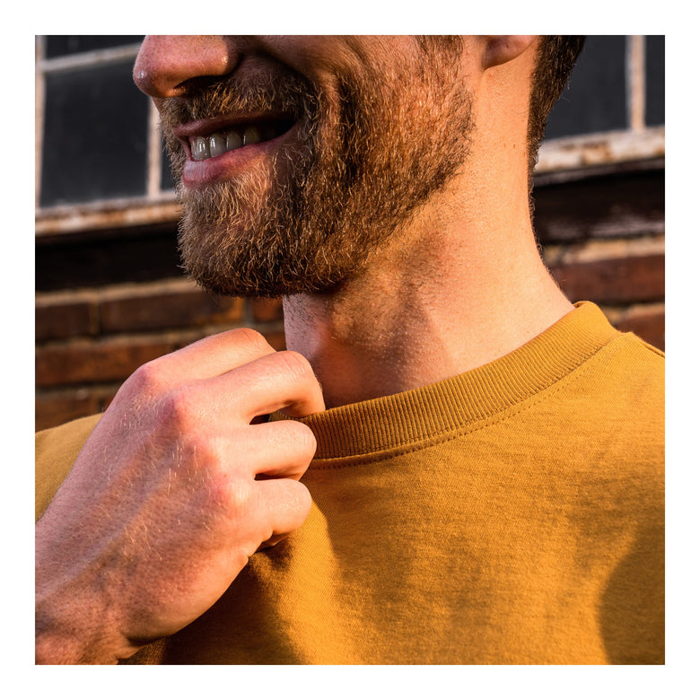 STIER Crew Sweat Style Embro S Golden Brown