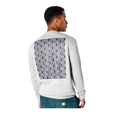 STIER Crew Sweat Style Print XXL Ice Grey