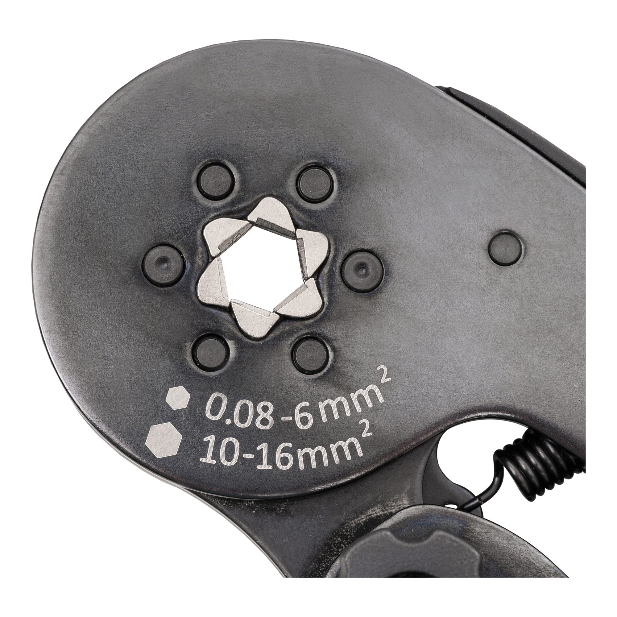STIER crimping pliers for wire end ferrules, hexagonal crimping 16 mm² crimping pliers