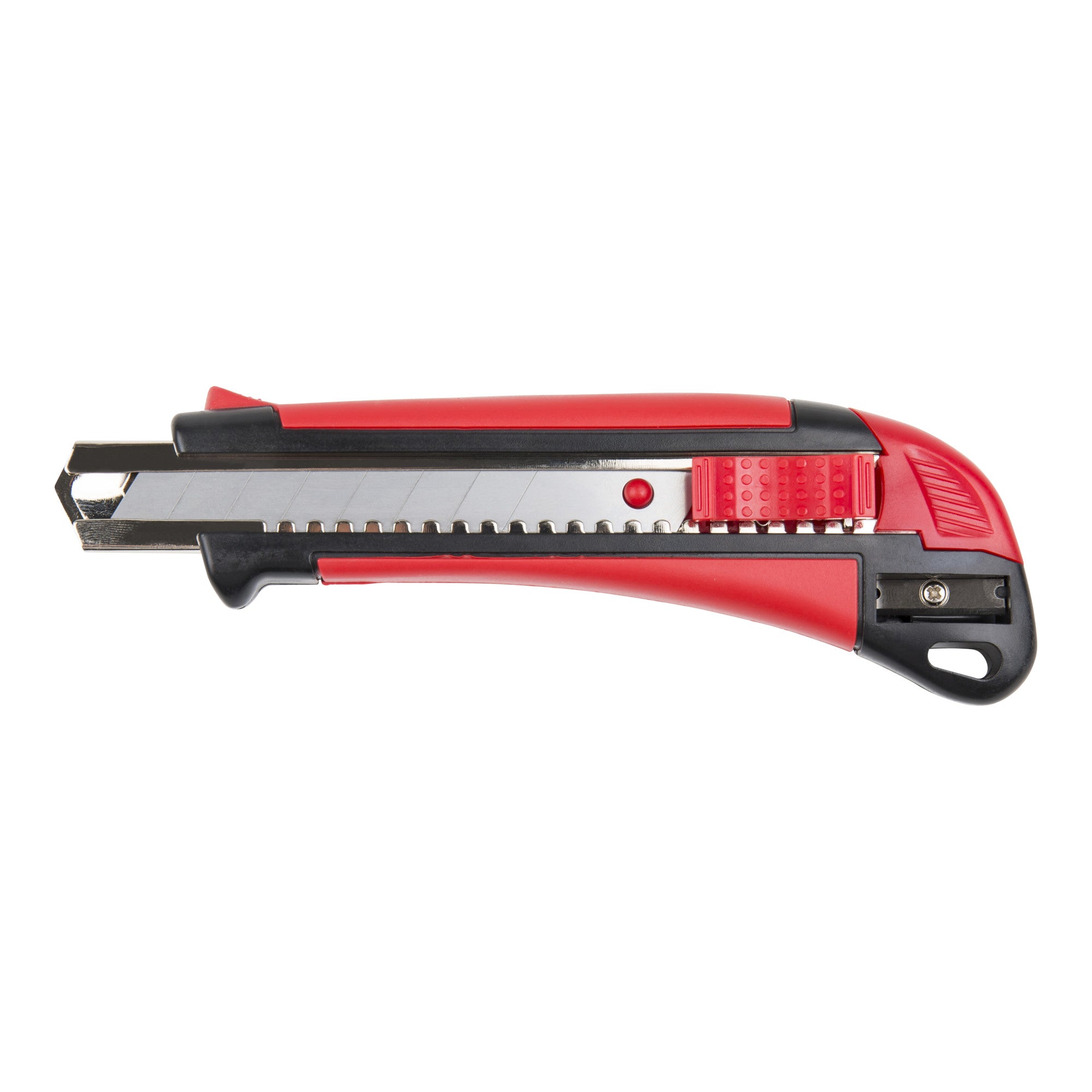 STIER cutter knife 18mm wide with pencil sharpener for cutting cardboard