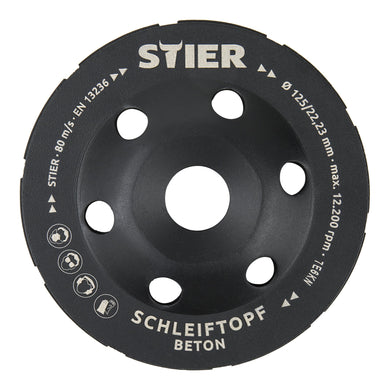 STIER Diamant-Schleiftopf Schleifteller Diamantschleifer Topfschleifer