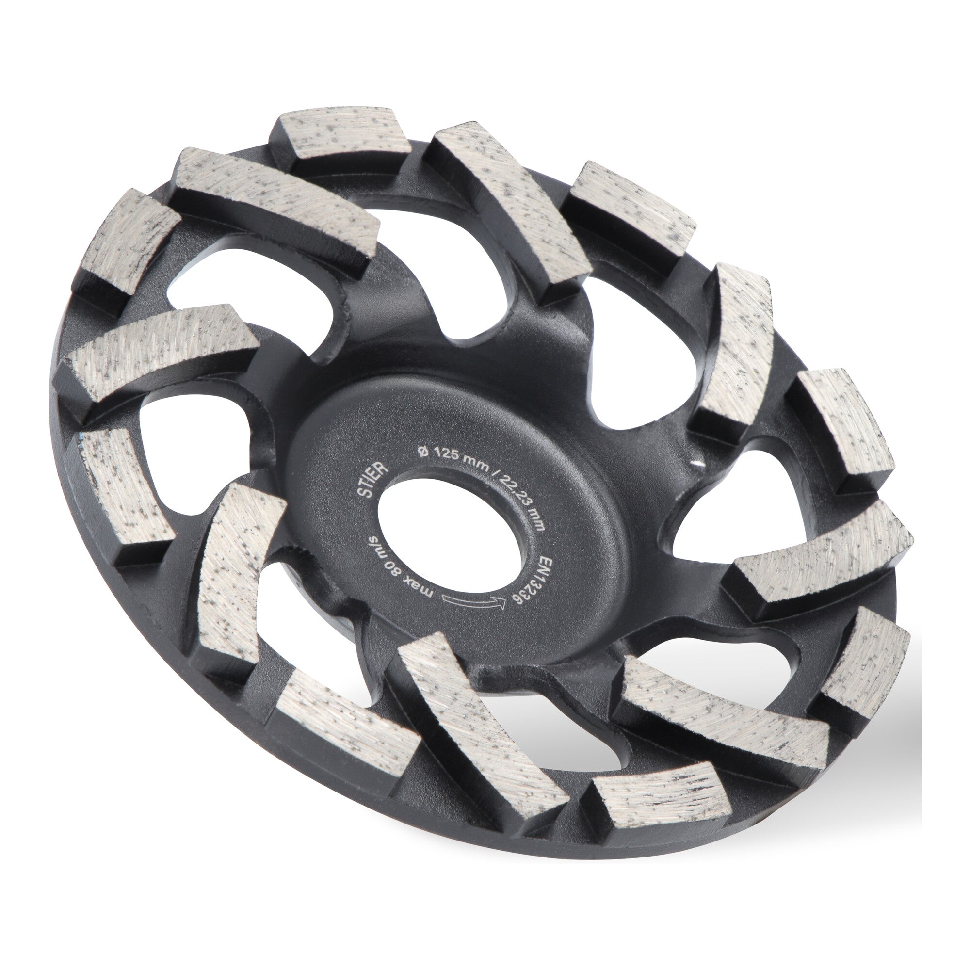 STIER diamond cup wheel 125 x 22.23 mm abrasive with unique